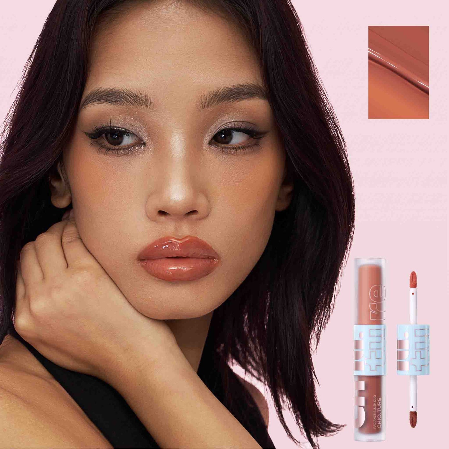 CHIOTURE Radiance Blush Duo – Nude Aura