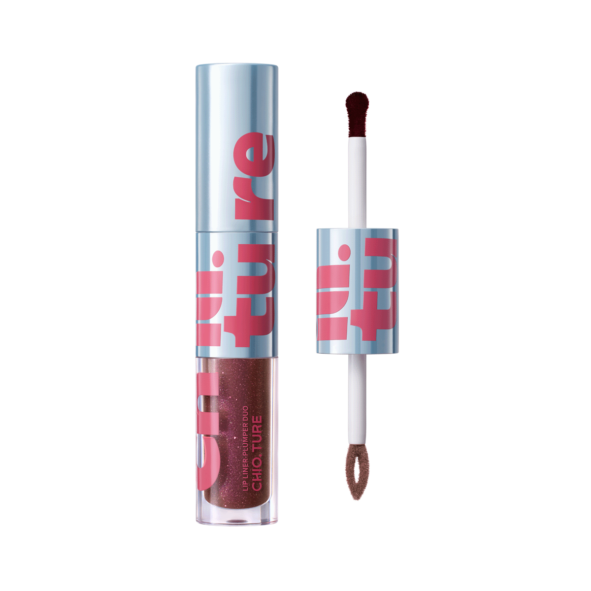 Bronze Ember lip liner and lip plumper applicators